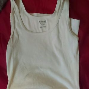 Plain white women tank top
